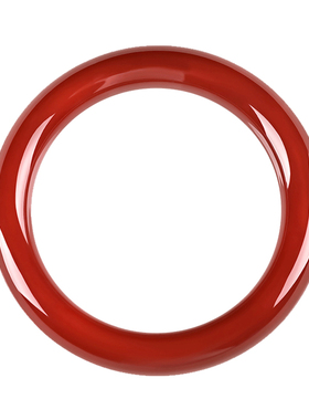 天然细圆条本命年红色手镯