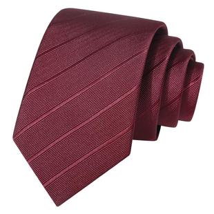 红色结婚领带男拉链式新郎婚礼酒红手打正装西装商务男士免打懒人