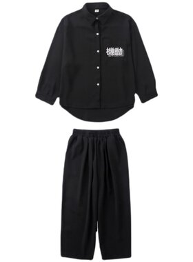 儿童街舞套装宽松长袖嘻哈表演服