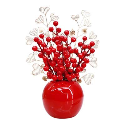 仿真冬青果发财果装饰