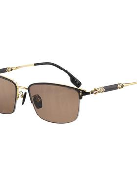 贝佳选经典半框款水晶高档墨镜