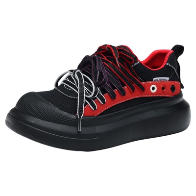 马克华菲鞋子男鞋板鞋厚底增高鞋