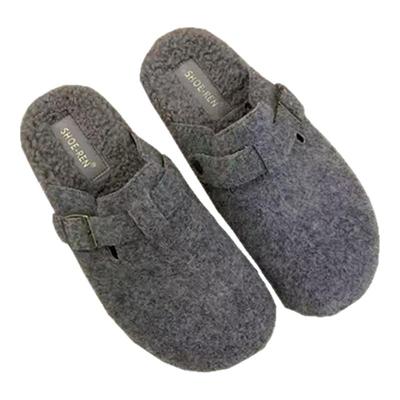 厚底增高4CM包头半拖勃肯鞋新款