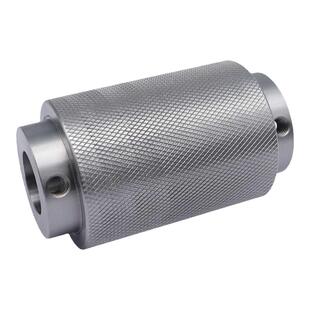 网纹滚花金属主动轮防滑皮带压轮带锁紧螺孔滚筒驱动辊输送机托辊