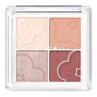 橘朵四色眼影高光亮片奶茶盘日常