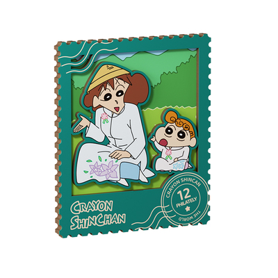 【铭塔×叽谷舍】蜡笔小新木制冰箱贴磁力贴集邮卡片磁吸正版盲盒