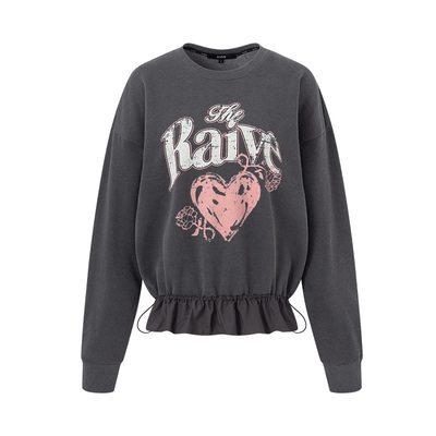 RAIVE芭蕾甜心卫衣拼接下摆设计