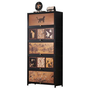 鞋架子多层家用门口入户带门鞋柜收纳一体靠墙室内好看楼道出租房