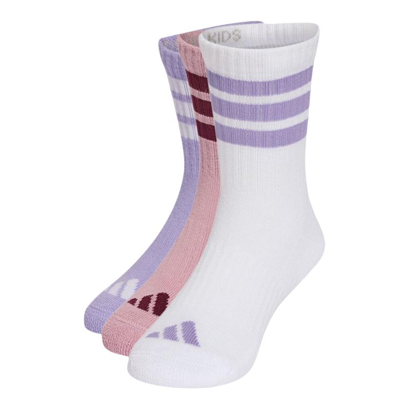 【自营】adidas阿迪达斯3S KD C CRW 3P女大童休闲袜子KQ9222