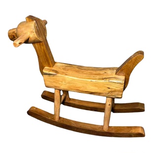 原木摇摇马木马成人可坐实木民宿装饰摆件创意摇椅