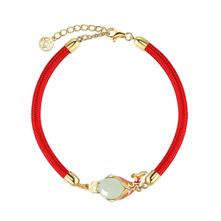 故宫好运锦鲤手链和田玉幸运红绳2026百日誓师礼物18岁成人礼物女