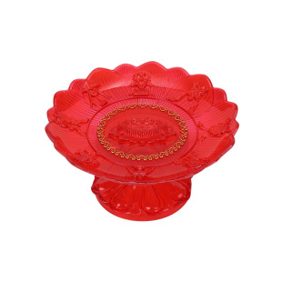 供盘家用塑料供果盘水果盘供佛上供莲花贡盘财神爷贡品盘子摆件
