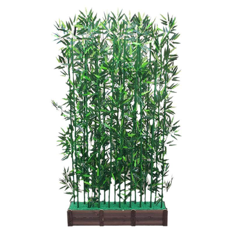 仿真竹子装饰假竹子仿生绿植物造景隔断室内庭院户外塑料背景挡墙