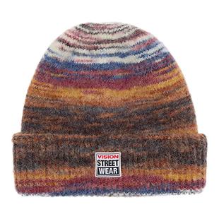 VISION童装 美式复古LOGO混纺保暖冷帽针织毛线帽男女儿童25冬新