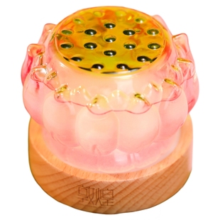 敦煌研究院莲花风暴天气瓶桌面摆件卧室小夜灯文创送朋友生日礼物