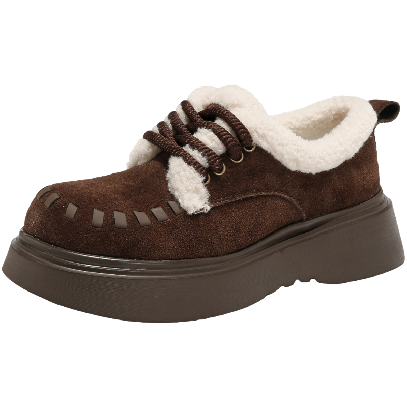 星期六勃肯鞋女2025冬季新款女鞋女士棉鞋毛绒加绒加厚保暖雪地鞋