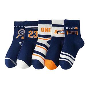 儿童袜子男春秋款中筒袜男童中大童宝宝运动耐脏可爱秋冬季学生袜