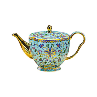 景德镇陶瓷咖啡具套装宫廷风高档骨瓷咖啡壶杯碟组合一壶四杯高档