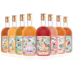 落饮茶果酒8瓶装微醺晚安酒