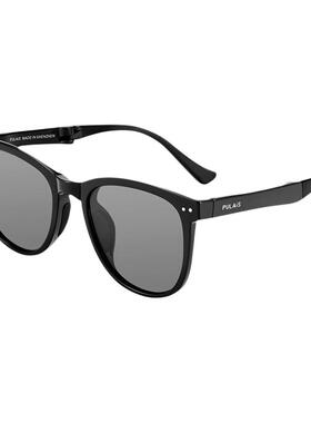 普莱斯折叠墨镜女款2026新款开车专用防晒防紫外线近视太阳眼镜男