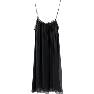 真丝顺纡蕾丝微透吊带睡裙女夏季2023新款睡衣