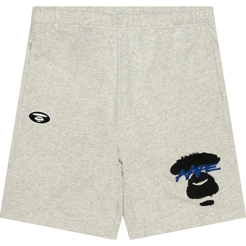 Aape旗舰店男装春夏喷墨迷彩口袋猿人刺绣休闲短裤C604XBO