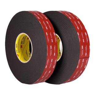 3M5925VHB黑色双面胶 金属玻璃汽车尾翼专用胶耐高温防腐蚀0.64mm