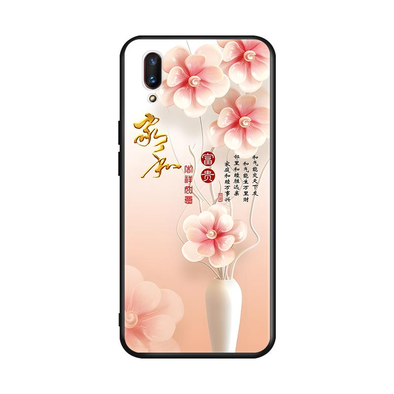 皑晨适用于vivoy93手机壳v1818a新款创意磨砂v1818t全包防摔v1818ca彩绘软壳v1818ct网红y70
