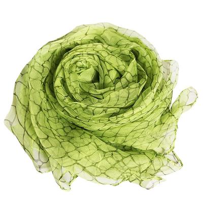 四季印花长丝巾女薄款真丝桑蚕丝