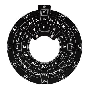 吉他和弦轮盘吉他和弦五度圈乐理学习工具转盘贝斯钢琴通用铝合金