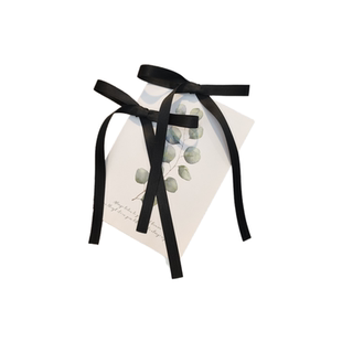 小红书同款麻花辫发夹双马尾蝴蝶结一对长飘带黑色发饰少女韩系