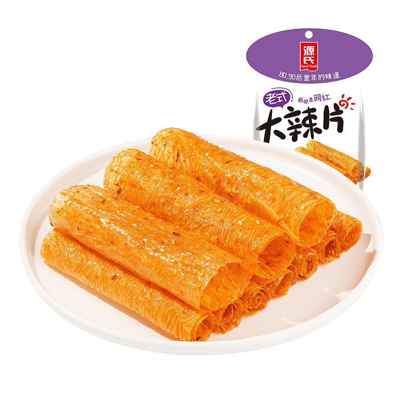 源氏辣条大辣片豆排豆筋小包装豆制品童年零食休闲食品解馋小吃