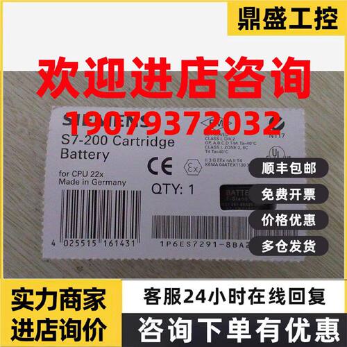 议价SISC291-8BA20 8BA30西门子S7-200PLC锂电池卡6ES7291-8BA20-
