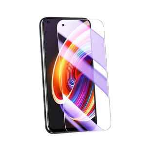 适用真我x7钢化膜5G抗蓝光无白边realmex7pro手机贴膜高清防摔防爆RMX2176刚化膜防指纹玻璃oppo新款全屏覆盖