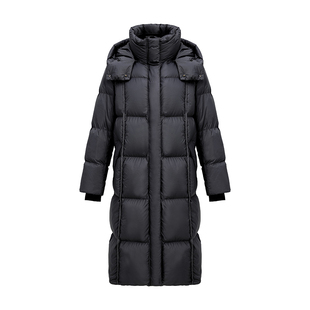 YUNSHUO允硕冬季新品北海道90白鸭绒羽绒服女长款显瘦外套819080