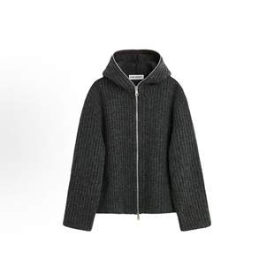 2025春季国内现货Our Legacy羊毛罗纹针织衫毛衣连帽开衫外套