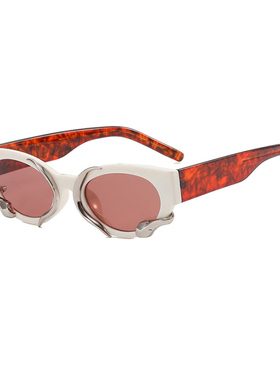 Y2K灵蛇凹造型防紫外线太阳镜