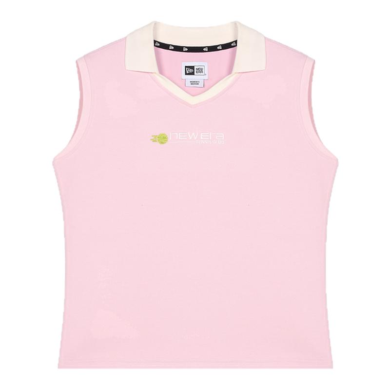 NEW ERA纽亦华26新品挺括耐穿针织撞色网球运动POLO背心女士NE