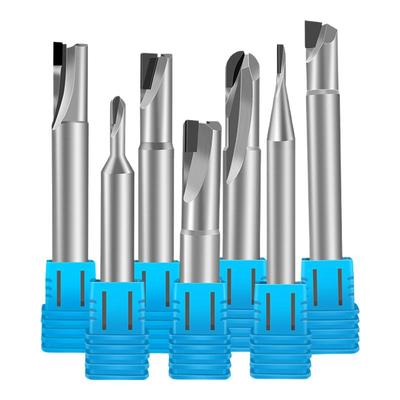 PCD金刚石铣刀单刃双刃平底铝铜碳陶复合专用钻石球头雕刻机刀具