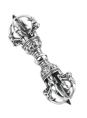 银势男女925复古挂坠降魔杵吊坠