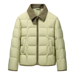 雪中飞2026春新款针织领拼接轻薄羽绒服好看百搭出片外穿内搭