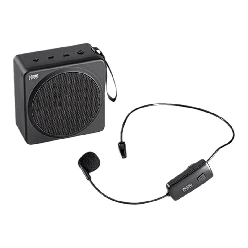 【日本直邮】Sanwa山业 无线便携式扬声器 黑色  MM-SPAMP15