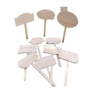 木质diy空白菜园菜地班牌花园植物花卉插地木牌幼儿园种植区牌子