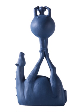 新中式风雕塑电视柜陶瓷装饰摆件