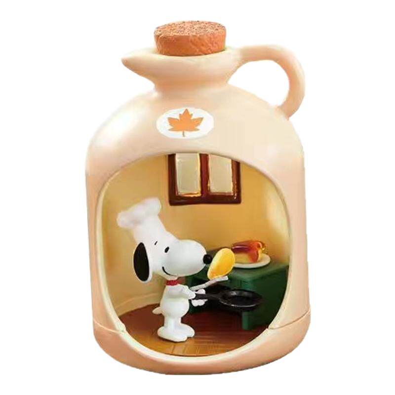 现货rement史努比瓶中生活场景快乐时光摆件盲盒微缩潮玩正版