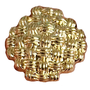 金属编织粗花小香百搭风纽扣针织毛呢毛衣马甲西装外套大上衣扣子