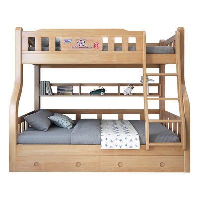 全实木床儿童包安装包邮子母床