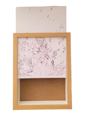 灯光画DIY中空立体相框无线充