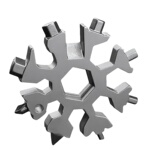 多功能雪花扳手钥匙扣便携式内六角高碳钢八角迷你扳手工具通用