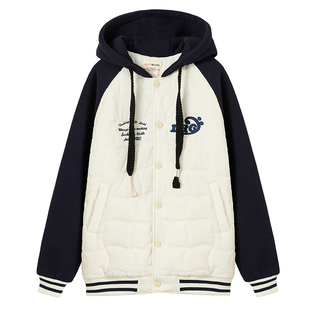 初中学生棉衣加厚外套短款棉服棒球服冬装15岁大童高中生棉袄少女